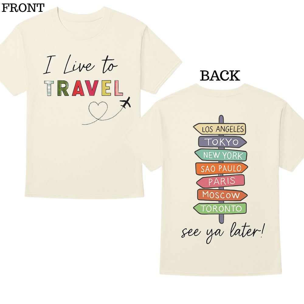 Travel BucketList Couple Tshirts - Custom Destination Tick Off