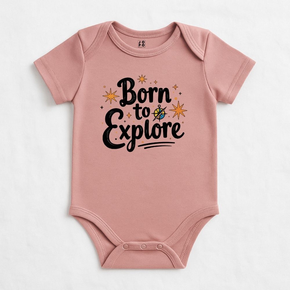 Adventure Awaits – Born to Explore Baby Bodysuit