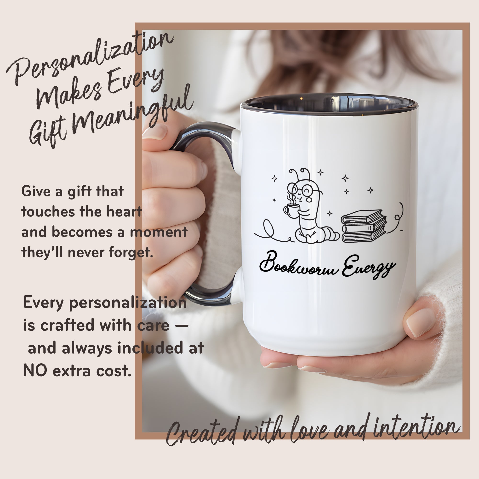 Booktrovert Cafe Mug – Book Lover Coffee Cup – Introvert Reader Gift – Multi Color Ringer Mug 11oz 15oz |Mug 103