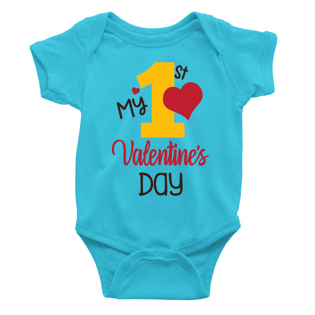 My 1st valentine's Day 1 Rompers