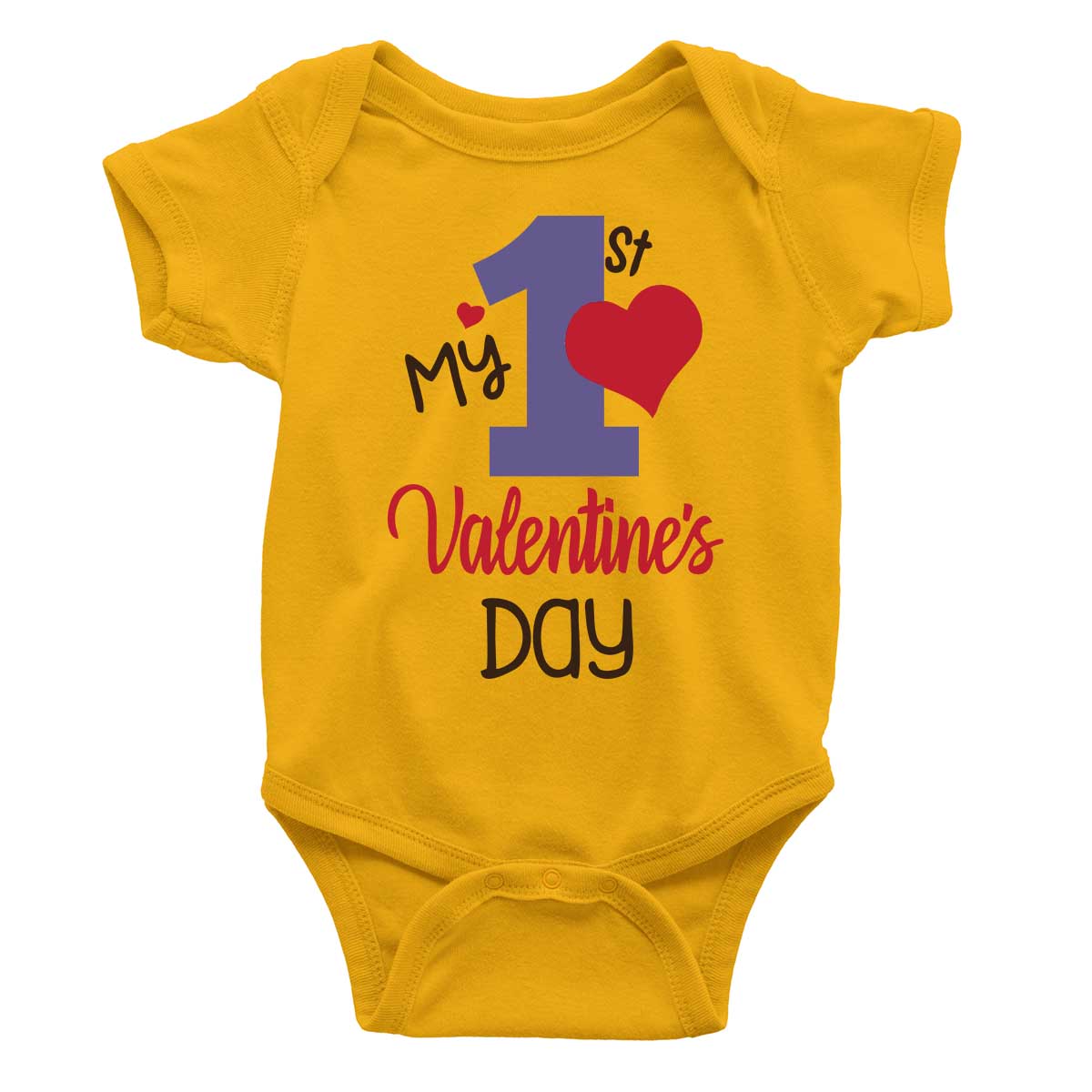 My 1st valentine's Day 1 Rompers