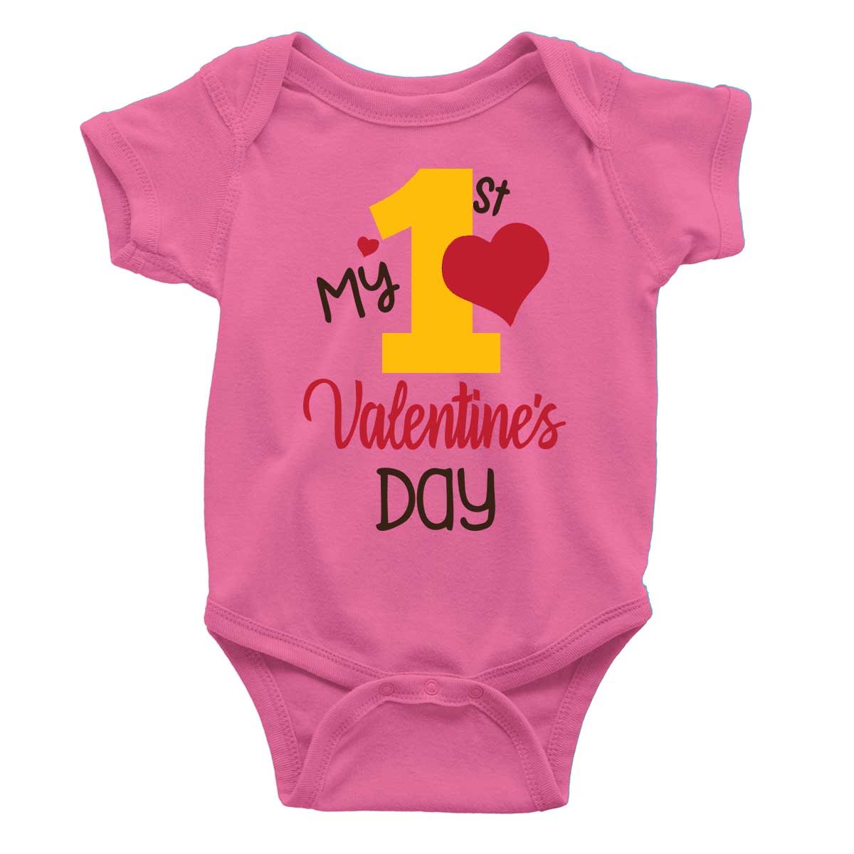 My 1st valentine's Day 1 Rompers