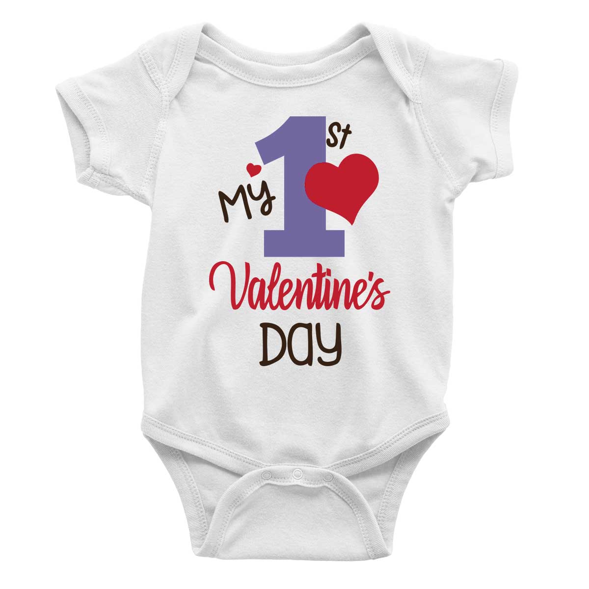 My 1st valentine's Day 1 Rompers