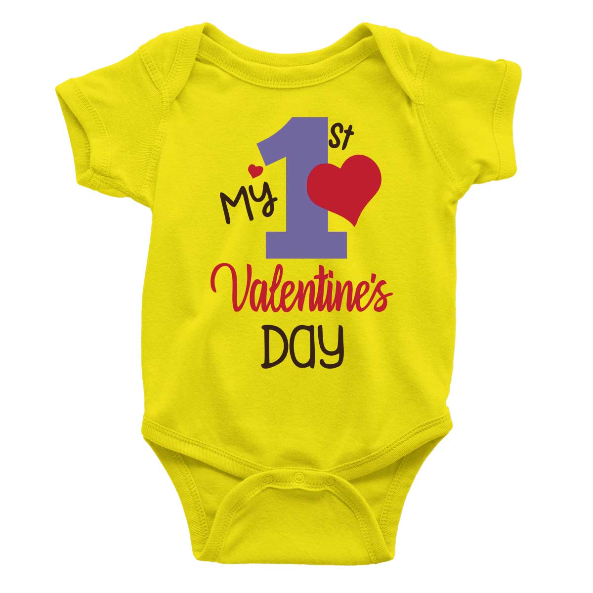 My 1st valentine's Day 1 Rompers