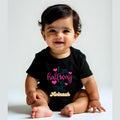 Half Way To One  - Milestone Custom Printed Baby Rompers