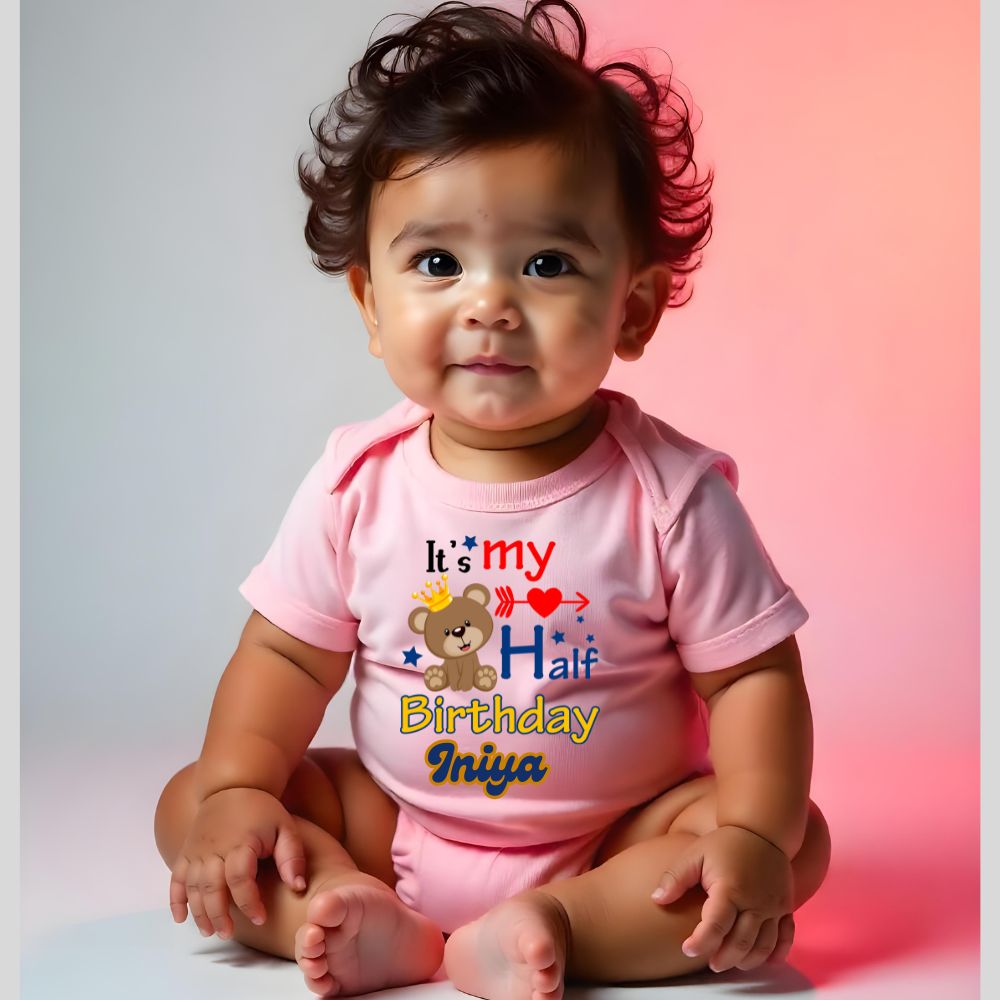 Celebrating ME - Half Birthday  Baby Rompers