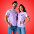 Couple T Shirts Love Signal Print – Valentine Couple T Shirts
