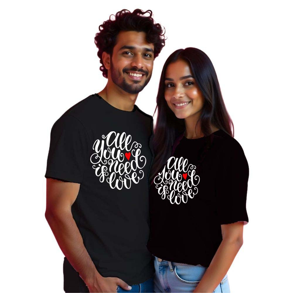 All you need is Love Couple Tshirts