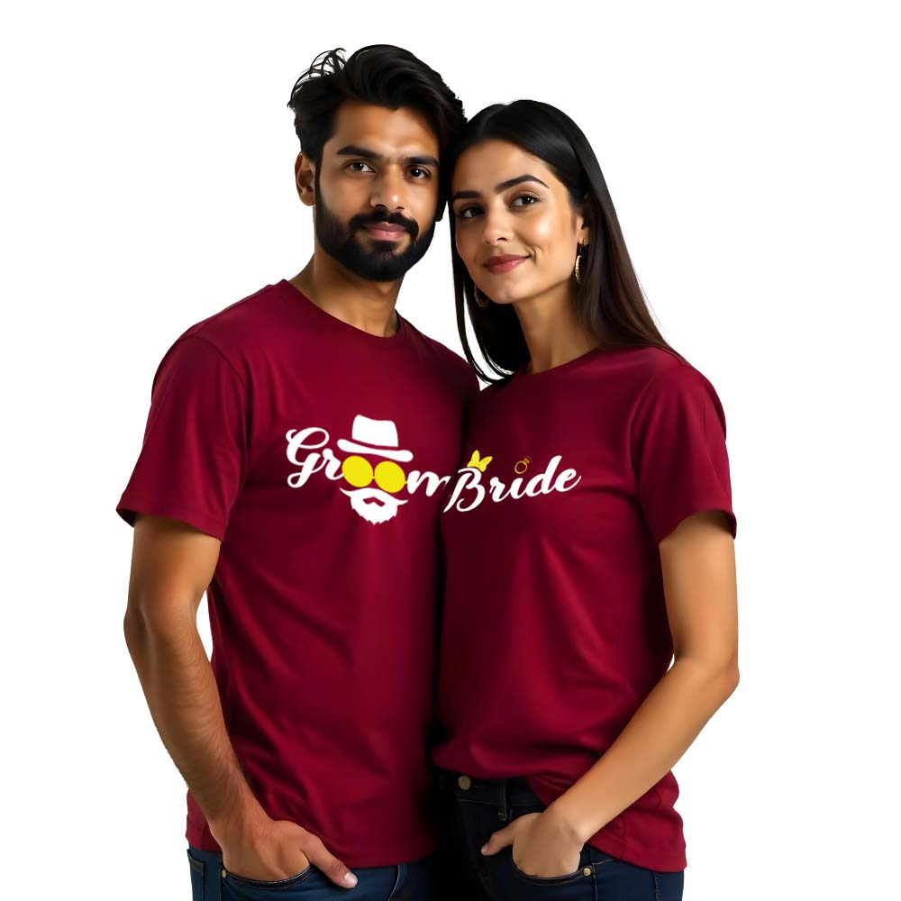 Bride Groom Couple Tshirts