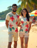 Tropical Couple Tshirts for Beach Vacation