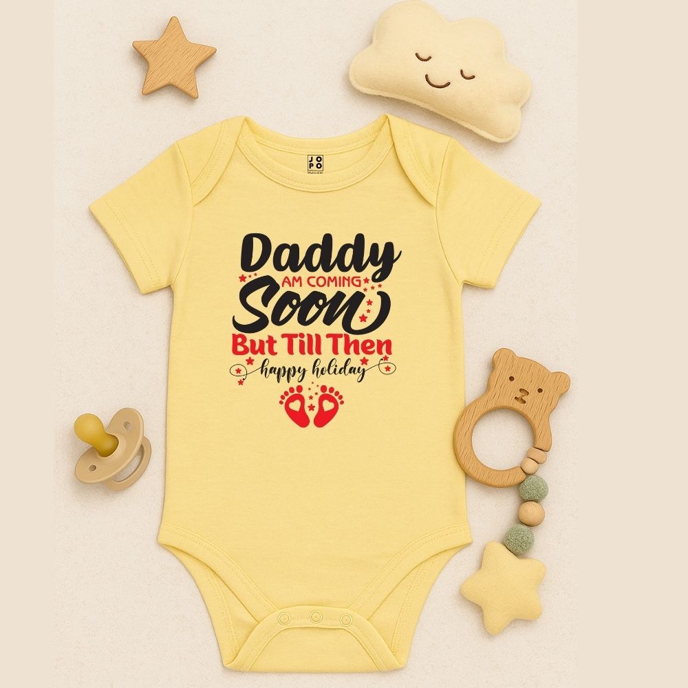 Daddy, I’m Coming Soon – Baby Announcement Romper