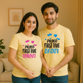 Expecting Parents T-Shirt Set – Proud to Be First-Time Mom & Dad