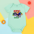 Zooming Lion Racer Baby Romper Mintgreen - Baby Bodysuit