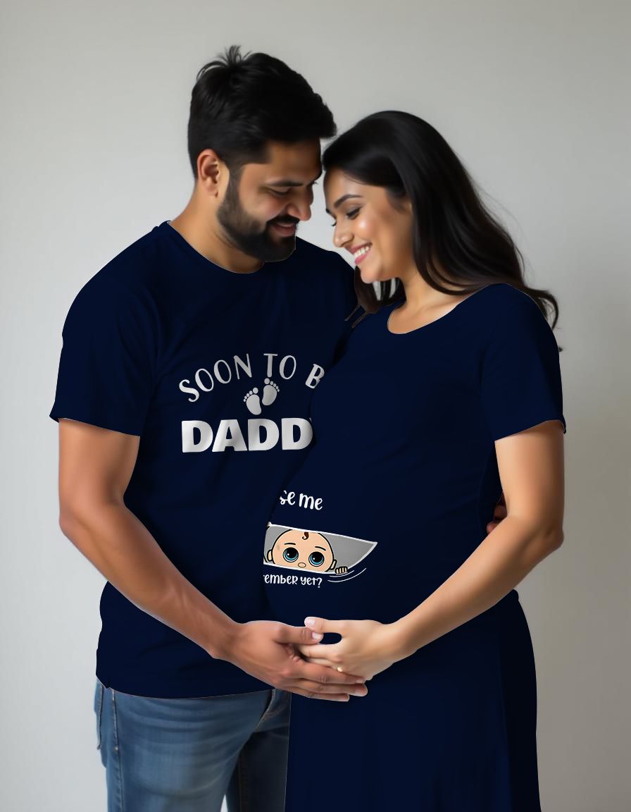Soon to be Dad Excuse Me Maternity Couple Tshirt Dress
