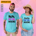 Papa-Mama in the Making Couple Tshirts