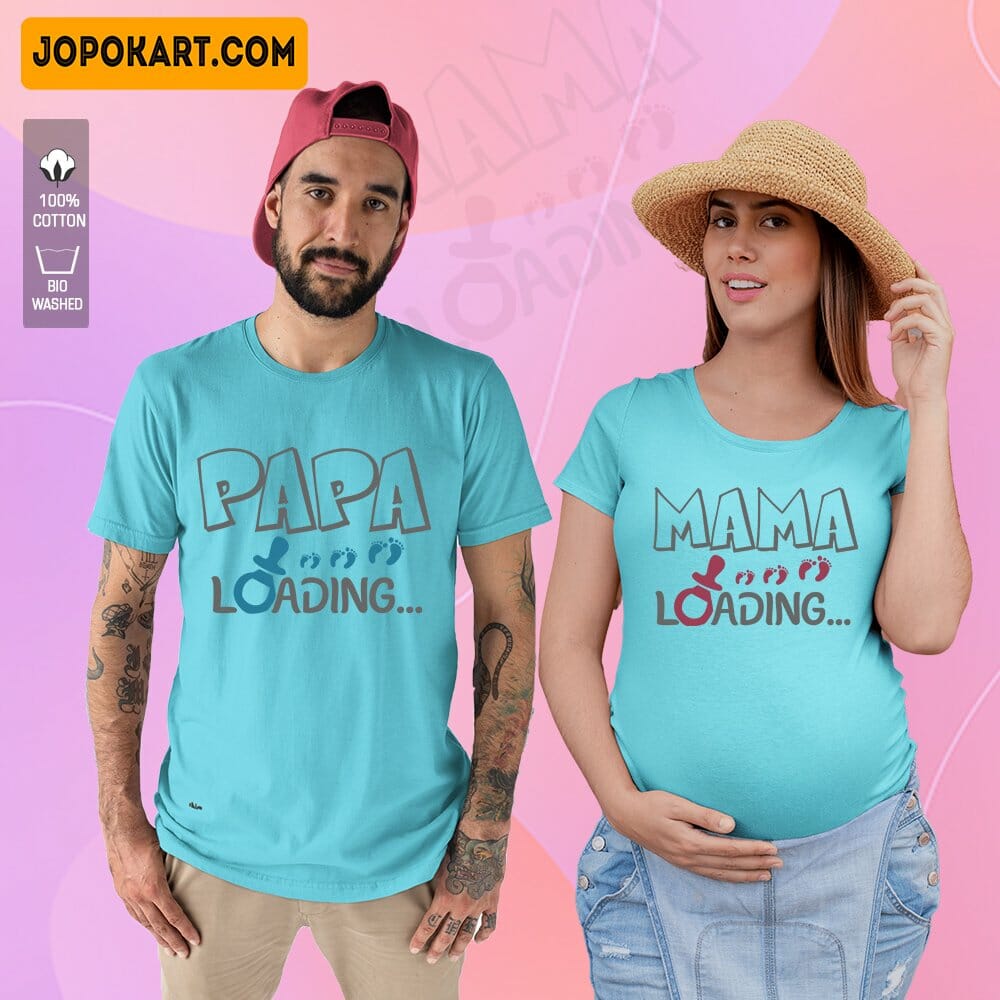 Papa Loading Mama Loading Couple Tshirts