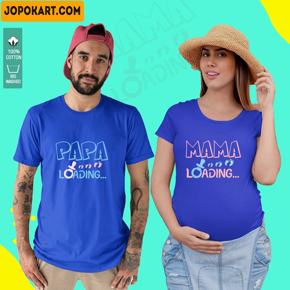 Papa Loading Mama Loading Couple Tshirts