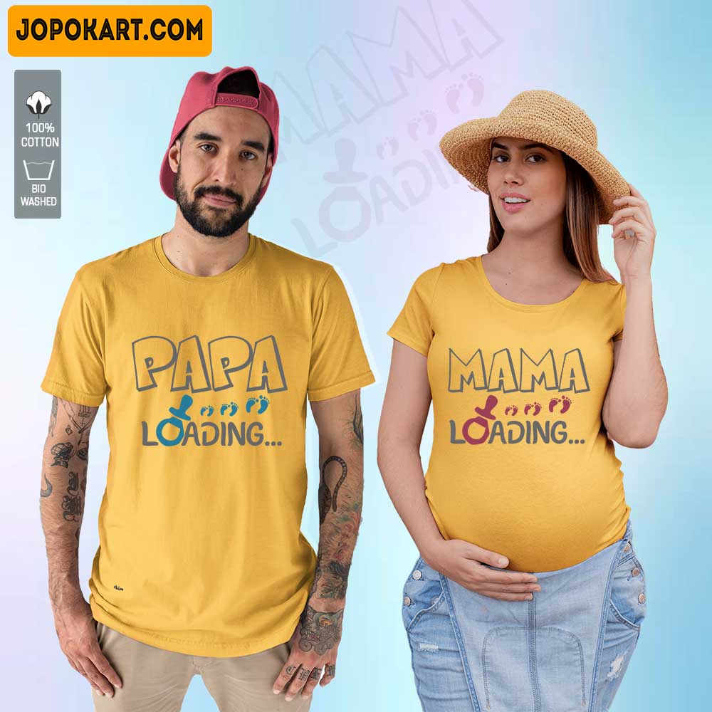 Papa Loading Mama Loading Couple Tshirts