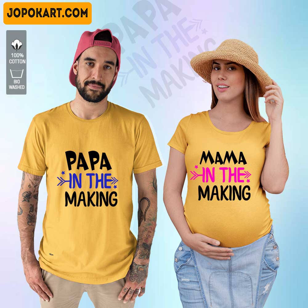 Soon to be Mom Dad Maternity Couple Tshirts