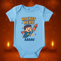 Customizable Superhero Baby Onesie with Name | First Diwali Outfit