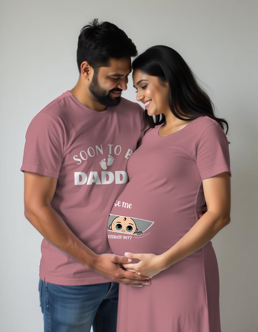 Soon to be Dad Excuse Me Maternity Couple Tshirt Dress