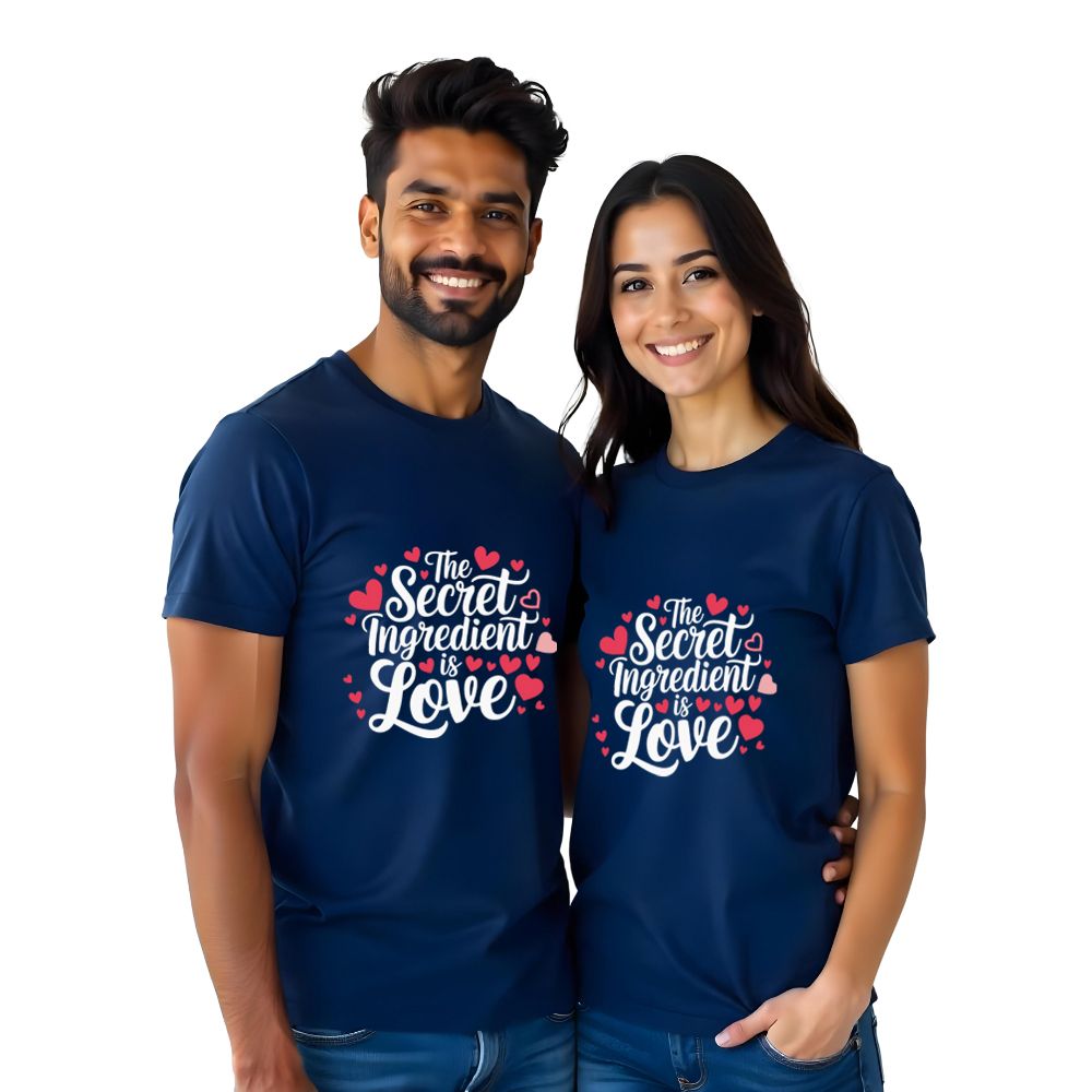The Secret Ingredient is Love Couple Tshirts