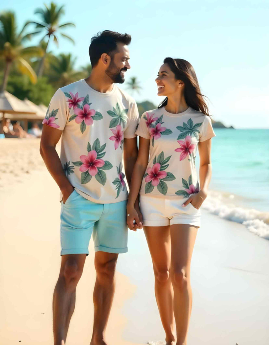 Tropical Couple Tshirts for Couple