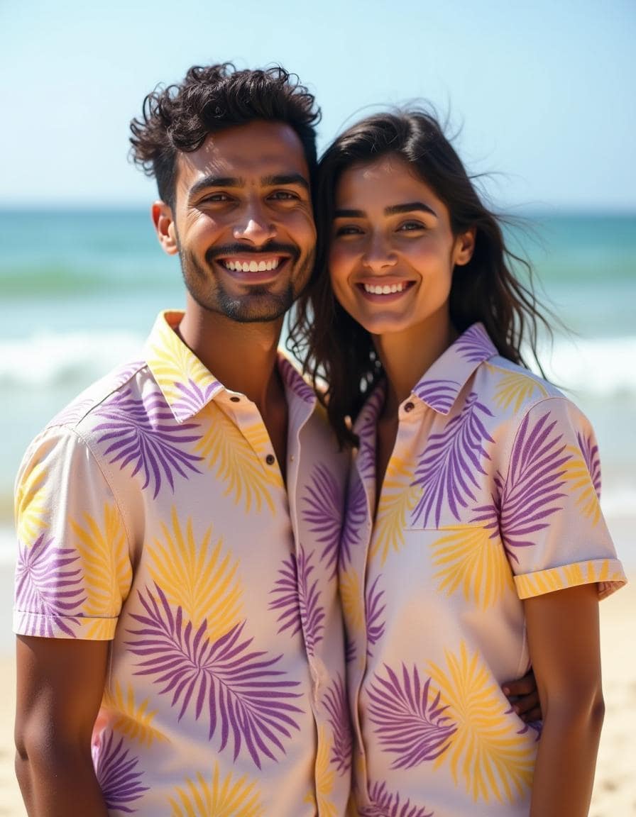 Tropical Vibe - Couple Shirts for Couple