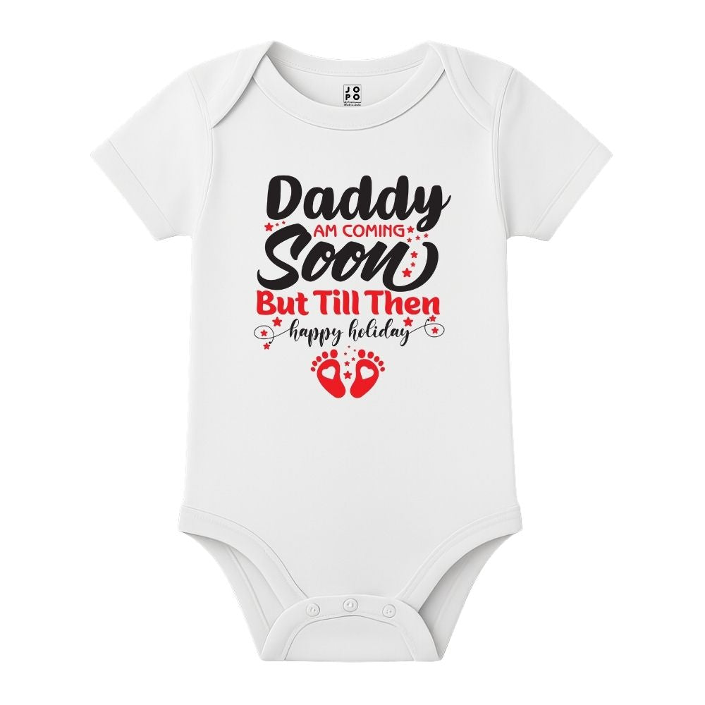 Daddy, I’m Coming Soon – Baby Announcement Romper