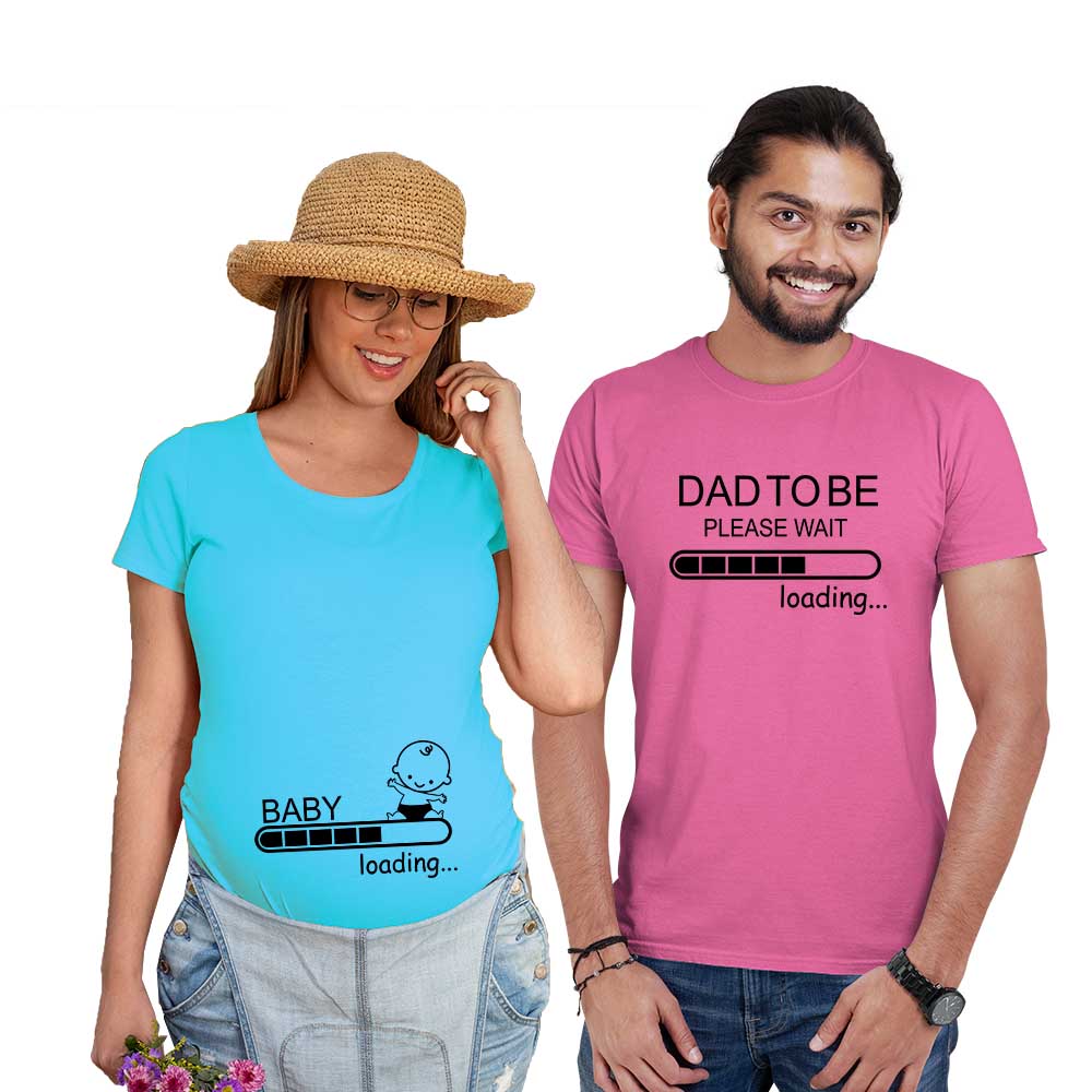 Baby Loading Pregnancy Couple Maternity T Shirts