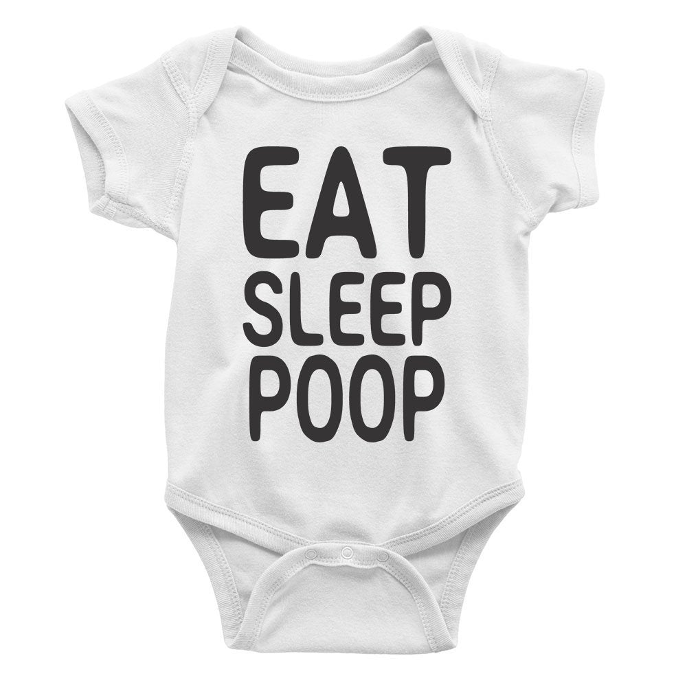 Eat Sleep Poop Rompers