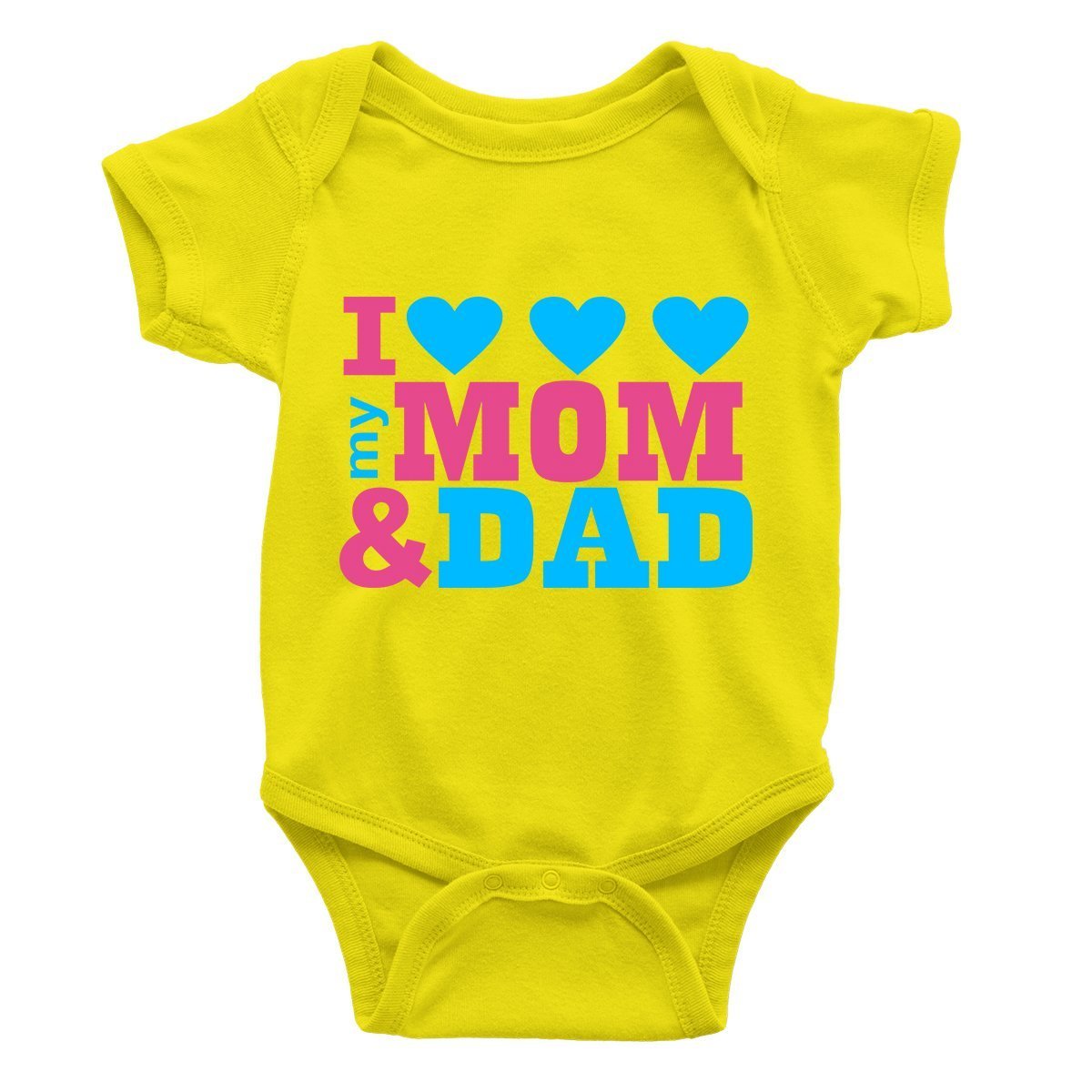 I Love My Mom & Dad Rompers