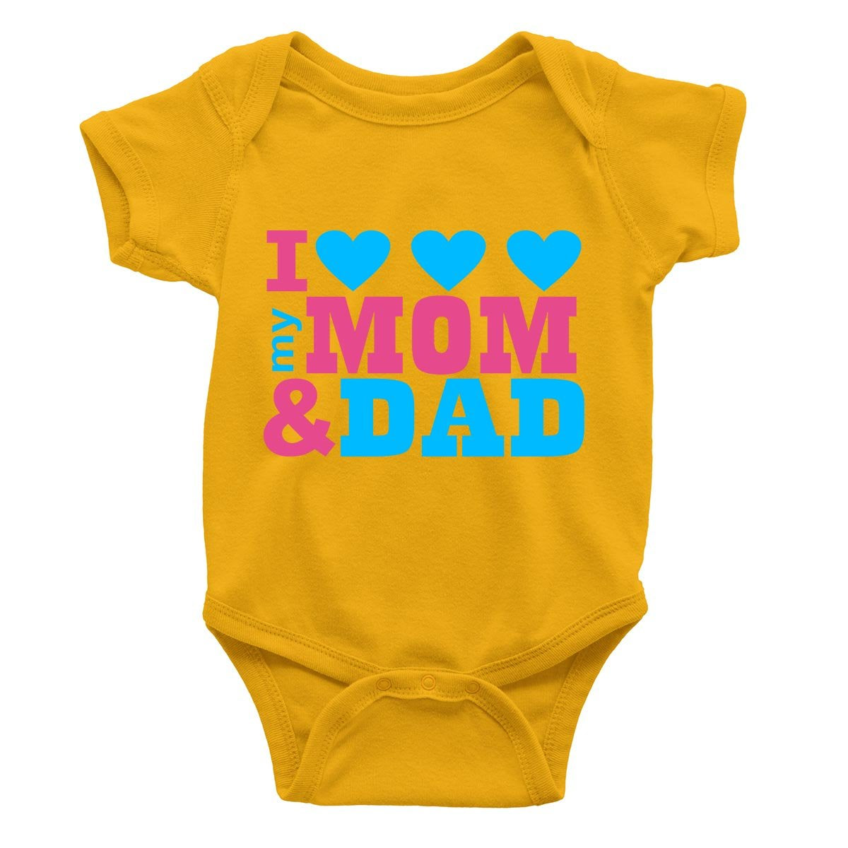 I Love My Mom & Dad Rompers