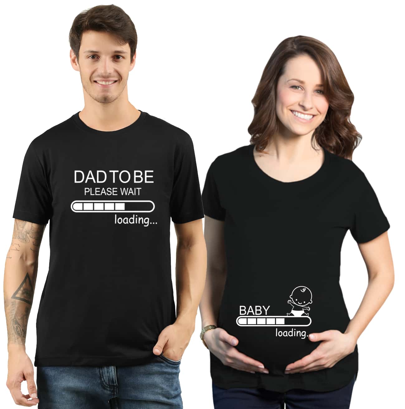 Baby Loading Pregnancy Couple Maternity T Shirts